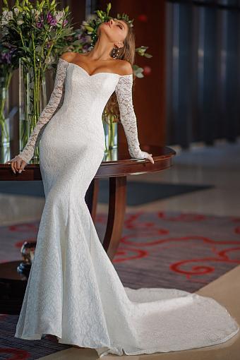 Кружевное свадебное платье рыбка (русалка) #5226